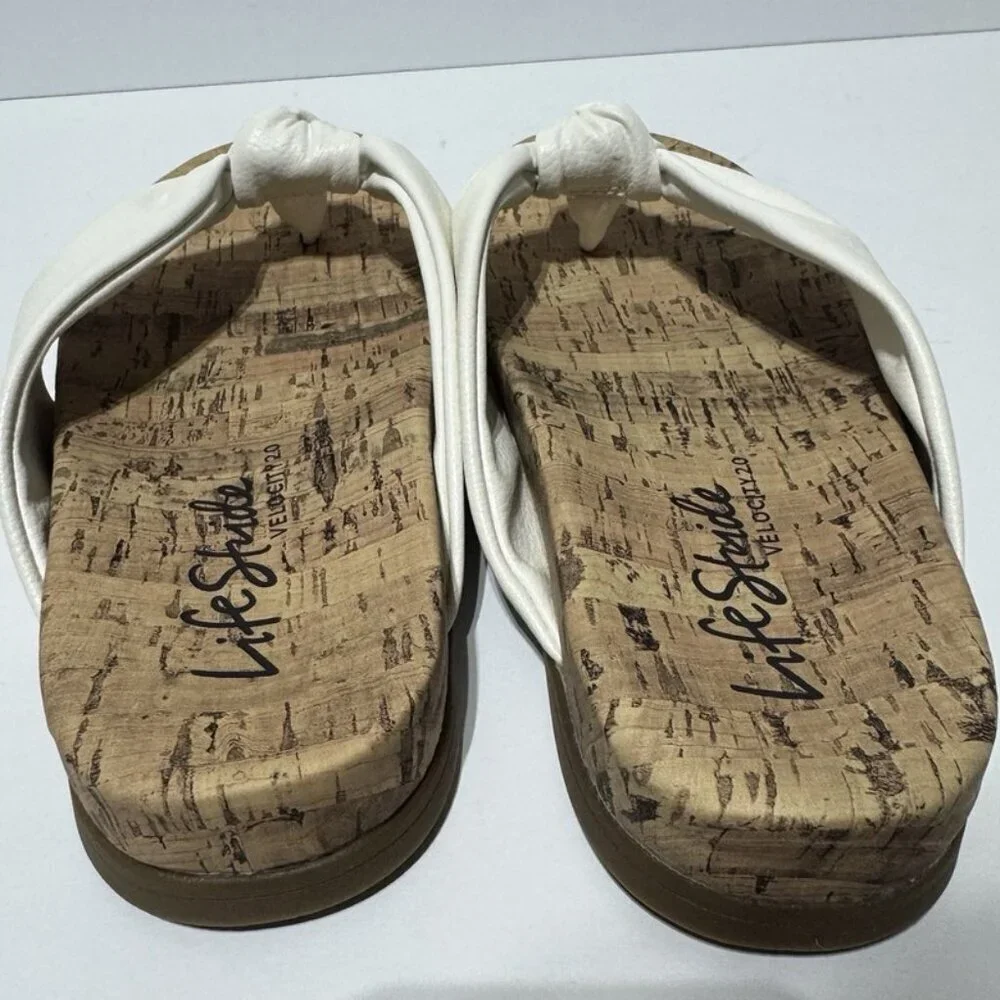 Lifestride Womens Happy Sandals Size 6 Wide